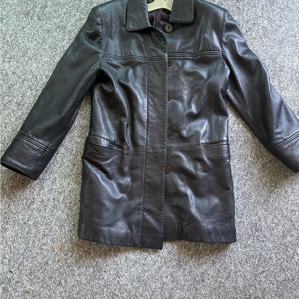 Classic Black Leather Motorcycle Jacket